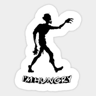 Hungry zombie Sticker